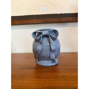 Maryfrances Carter Blue Ribbon Bow Vase